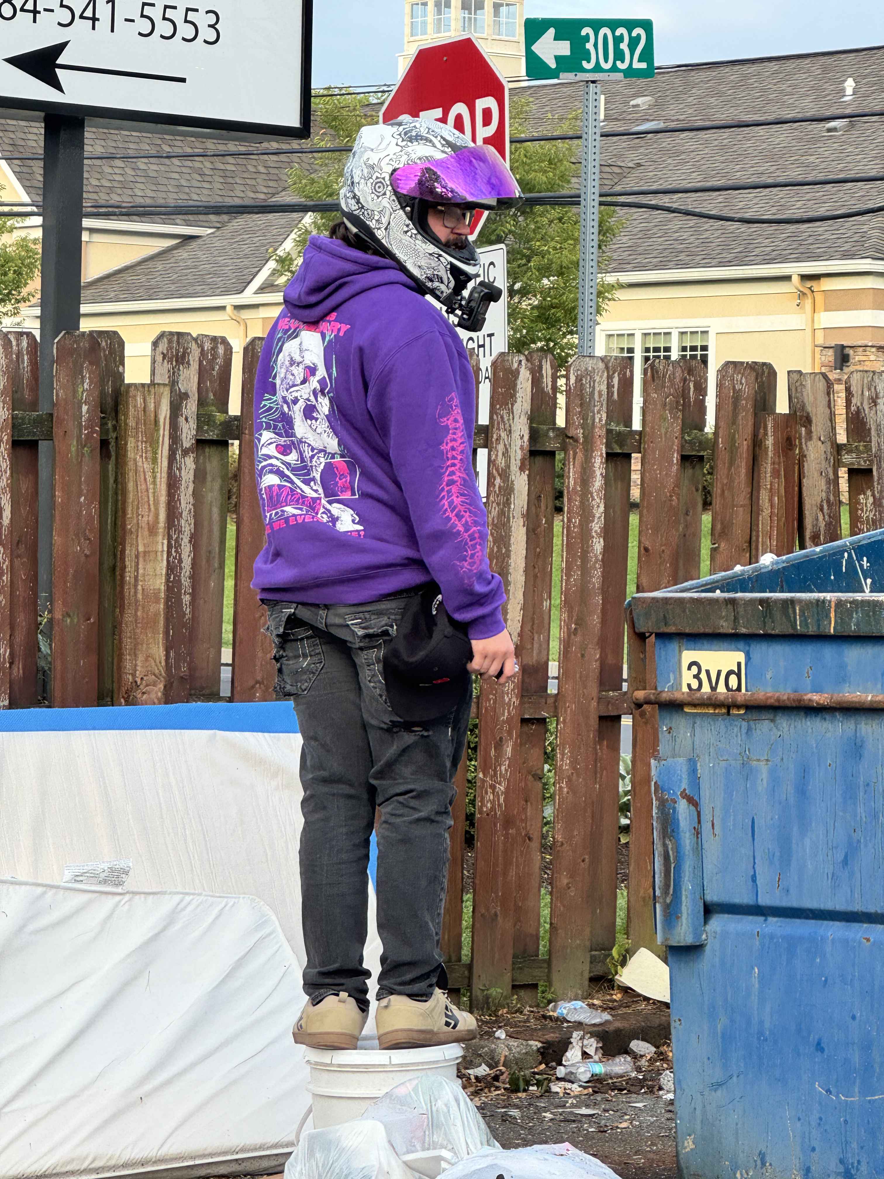 Are We Even Alive Pullover Hoodie Purple - Image 3
