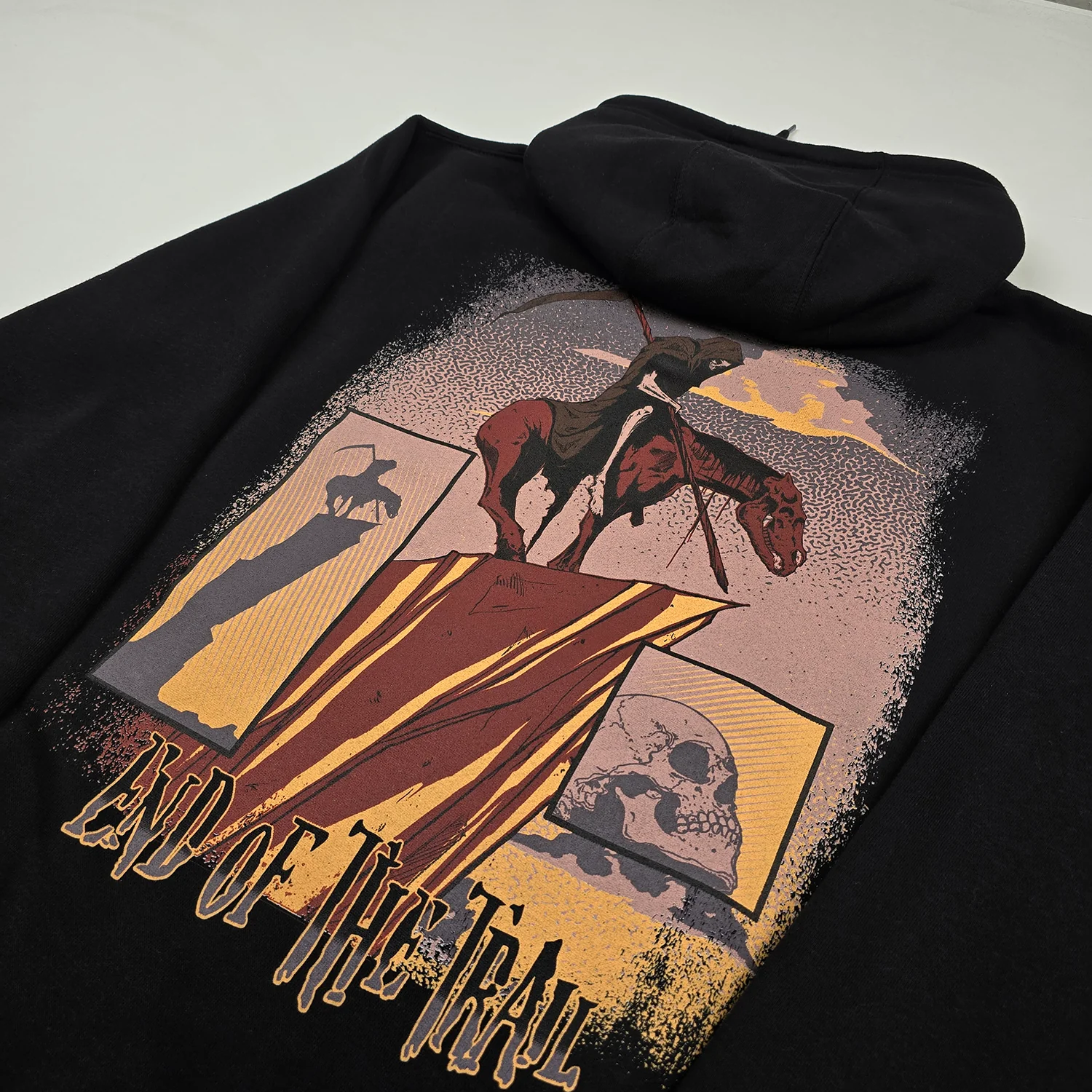 End of the Trail Pullover Hoodie Black - Image 4