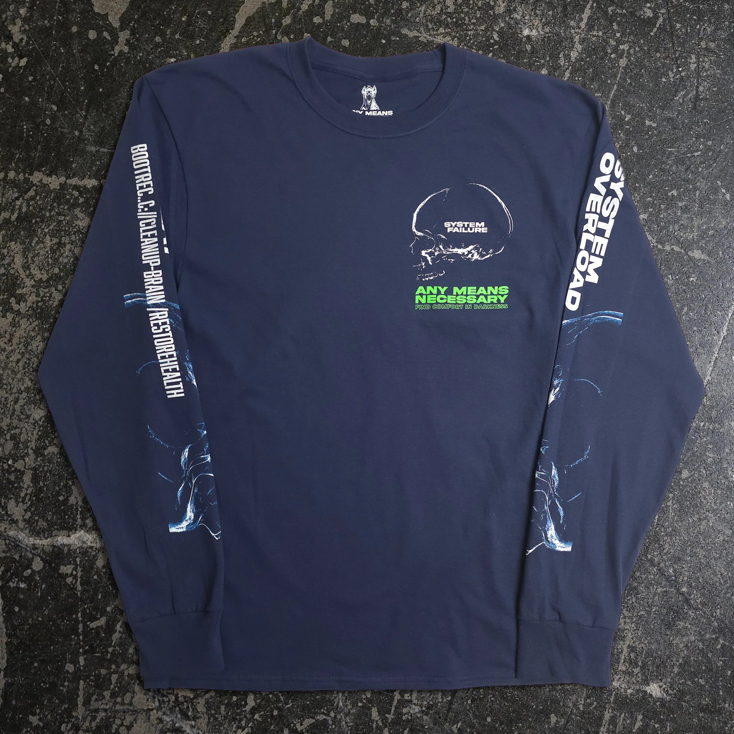 Enemy Within Long Sleeve T-Shirt Navy - Image 2