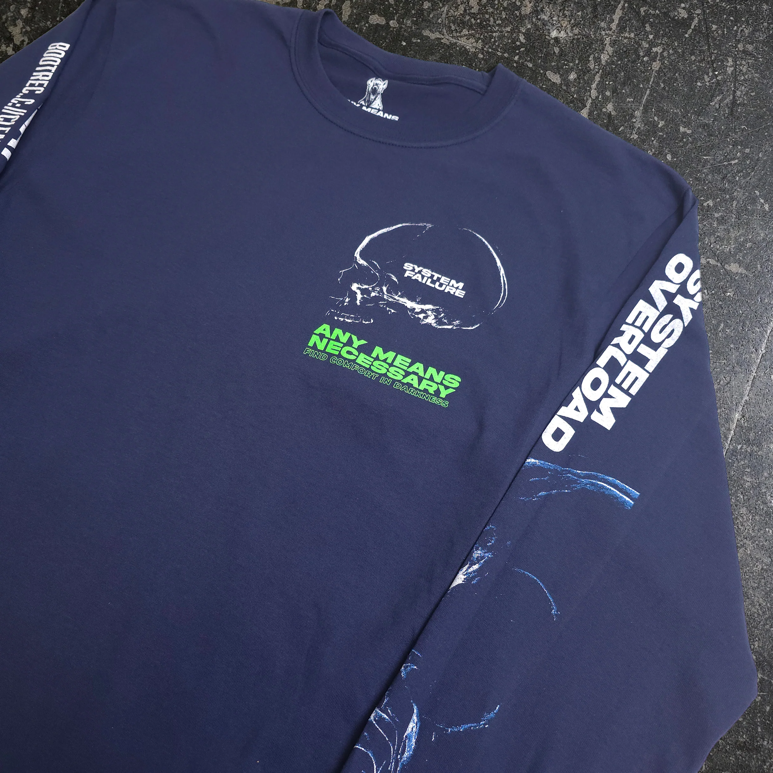 Enemy Within Long Sleeve T-Shirt Navy - Image 3
