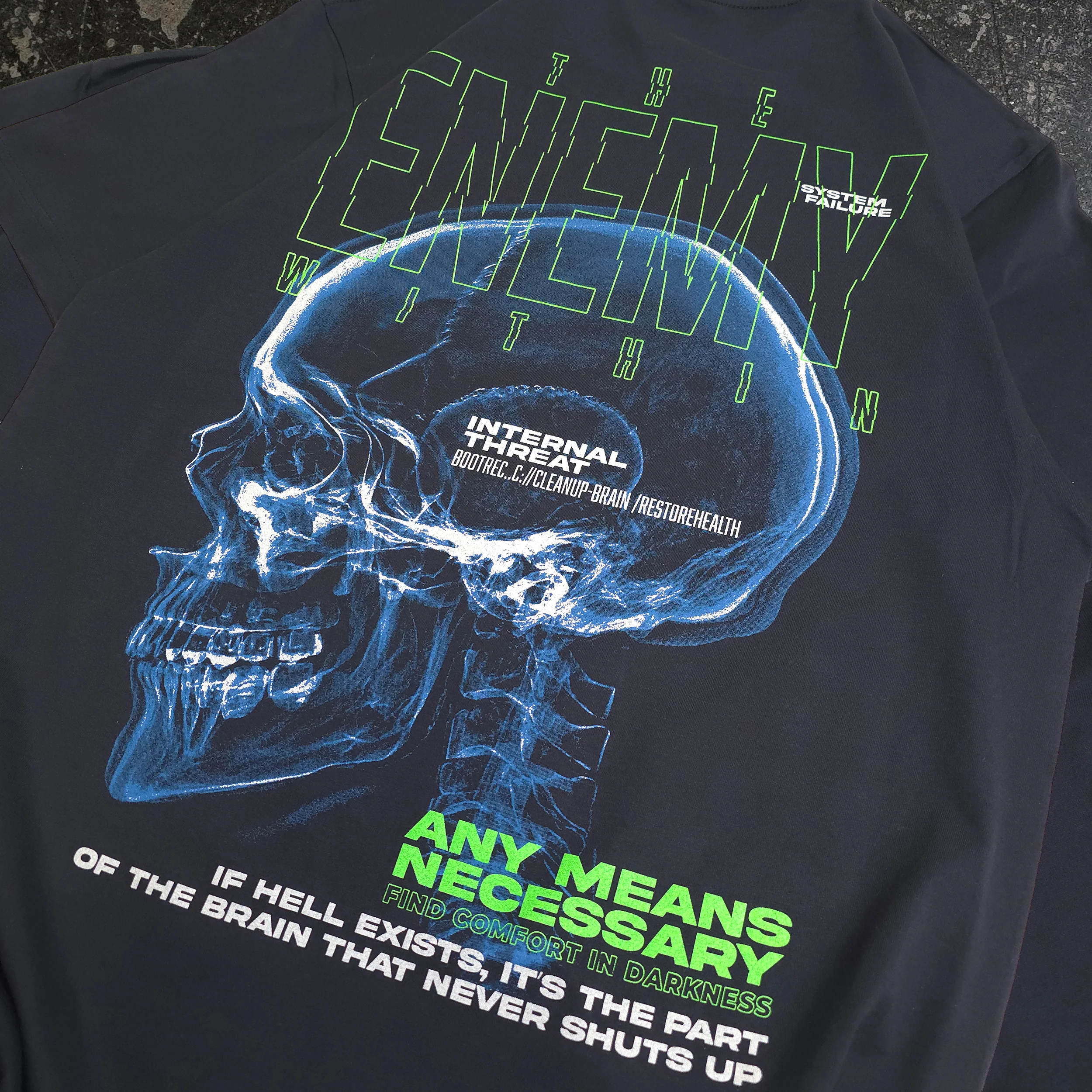Enemy Within T-Shirt Navy - Image 4