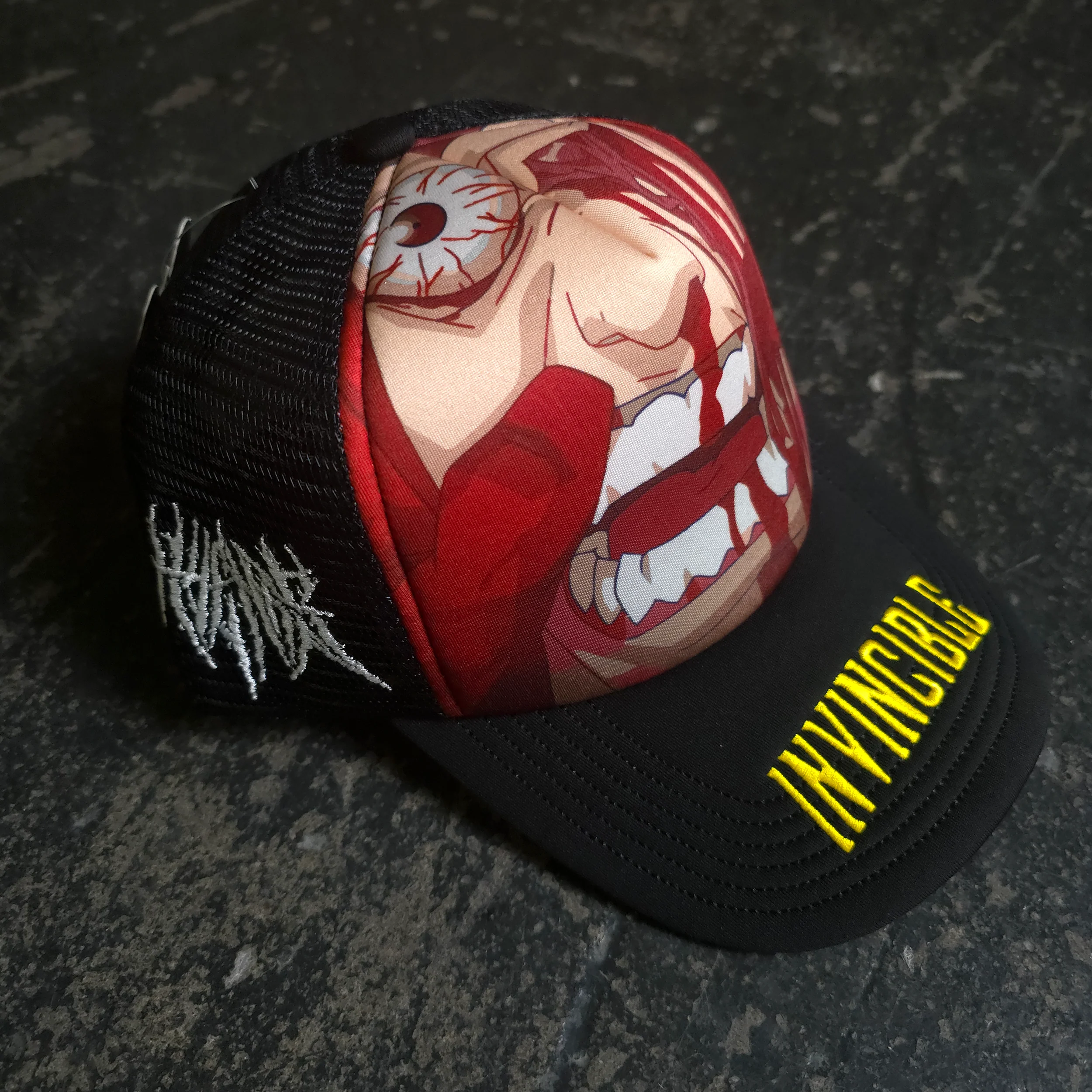 Face Smasher Trucker Hat Black - Image 3