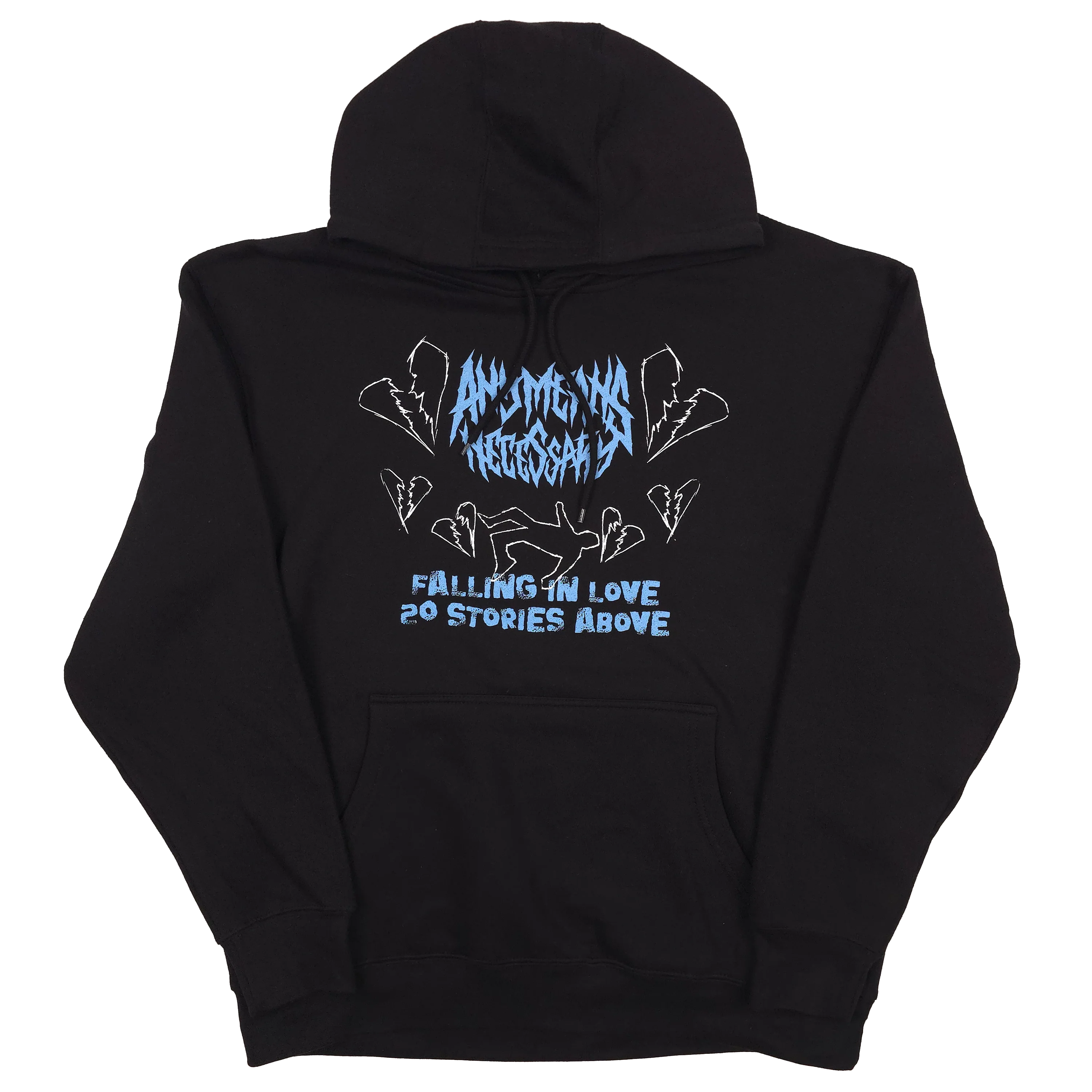 Falling in Love Pullover Hoodie Black - Image 4