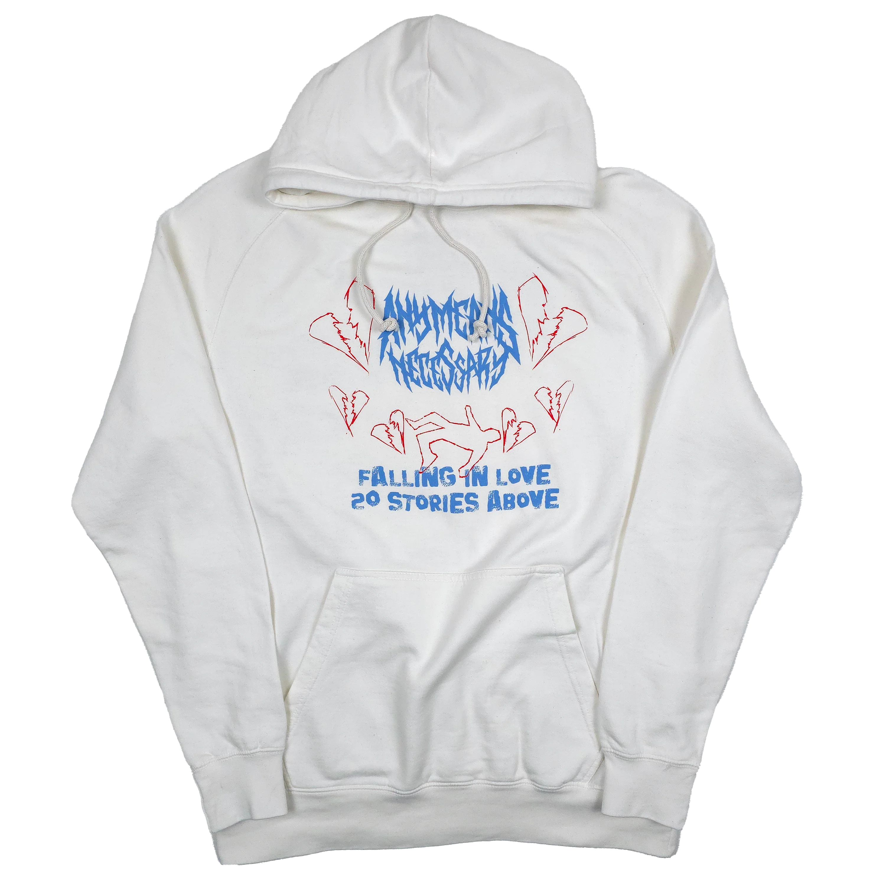 Falling in Love Pullover Hoodie Vintage White - Image 4