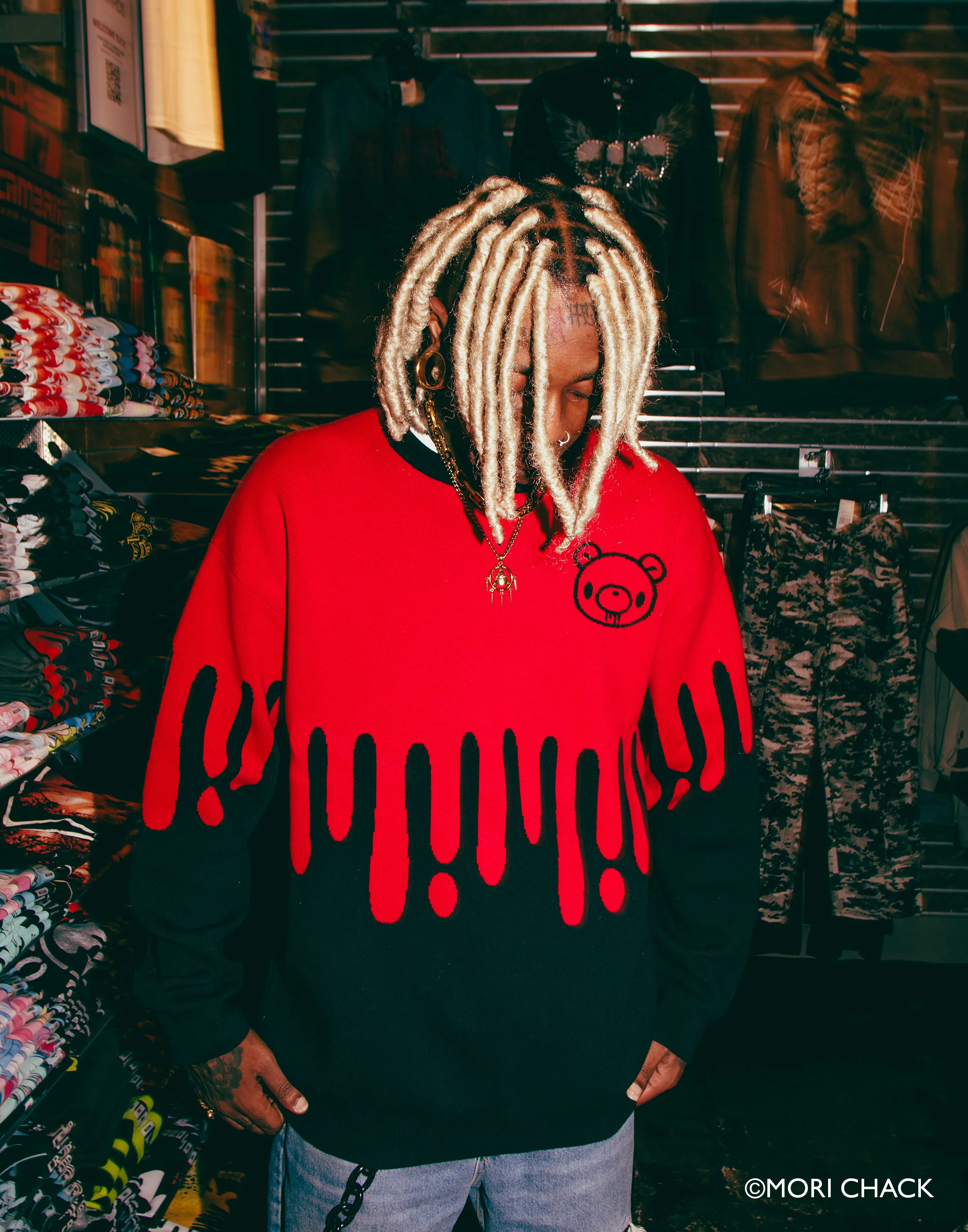 Gloomy Drip Knit Sweater - Image 3