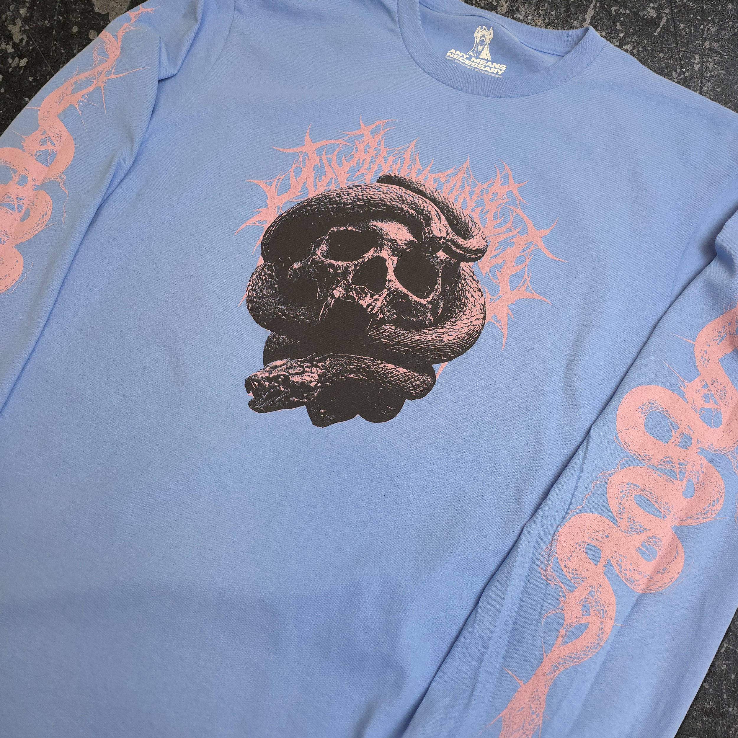 Internal Suffering Long Sleeve T-Shirt Carolina Blue - Image 4
