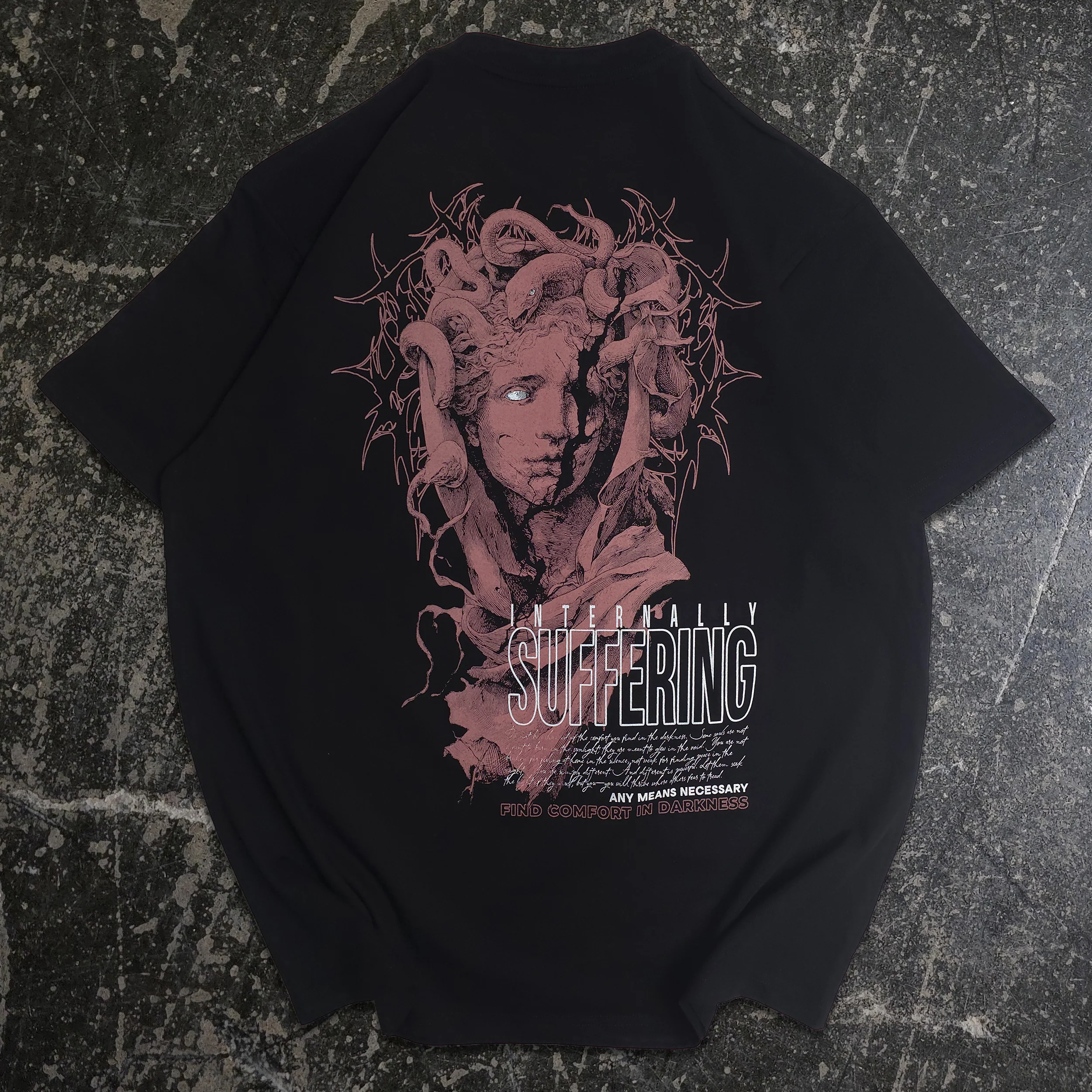 Internal Suffering T-Shirt Black
