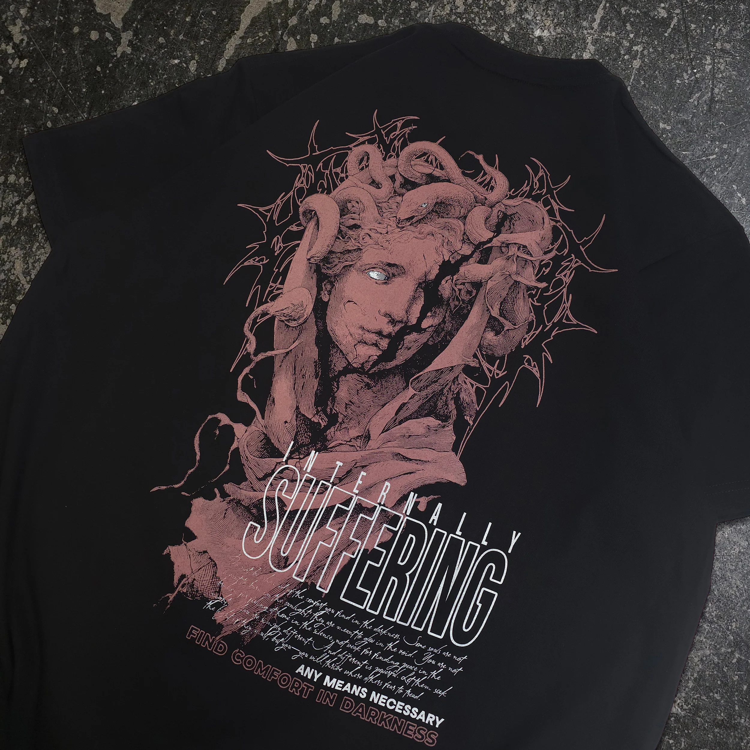 Internal Suffering T-Shirt Black - Image 3