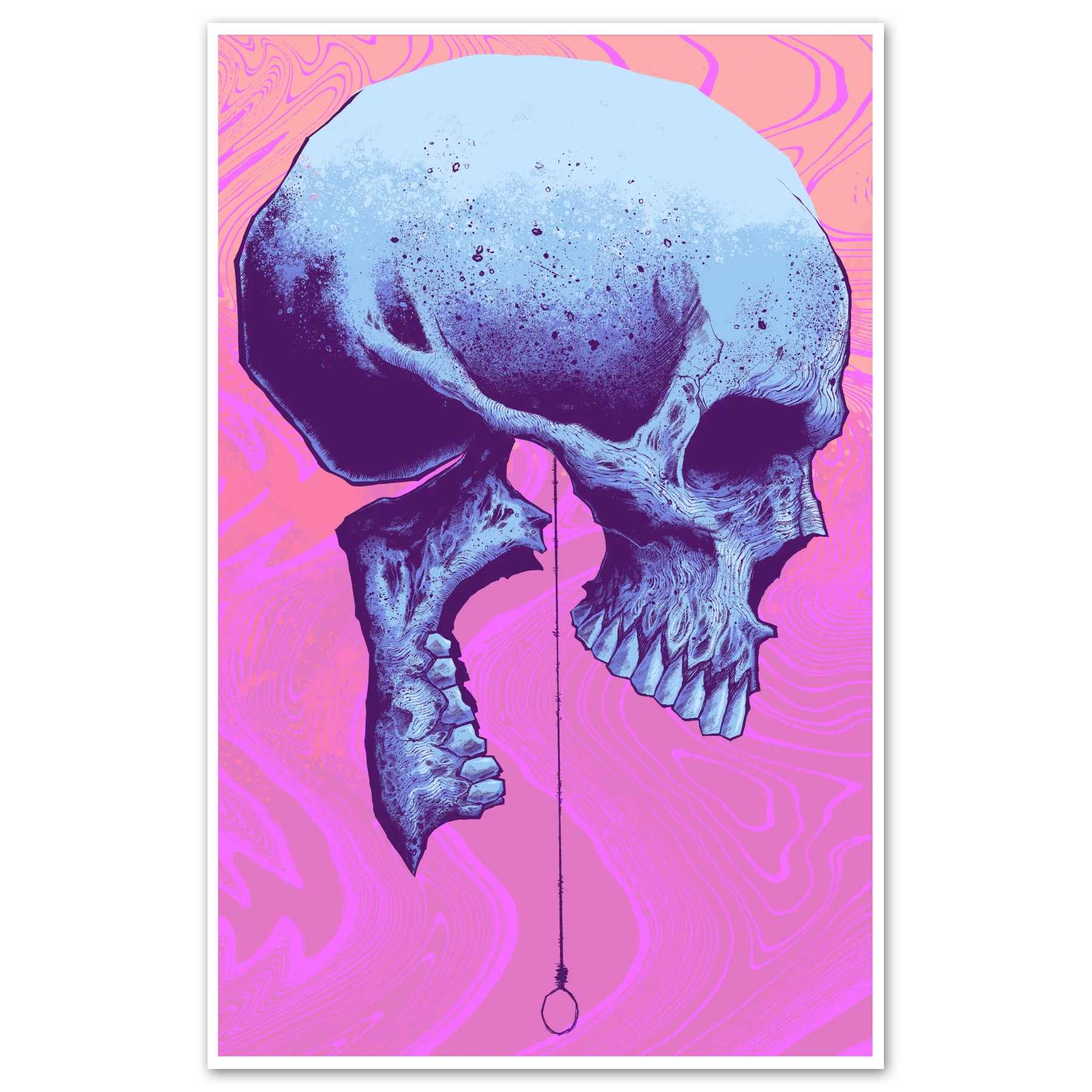 Looming Death Print Pink