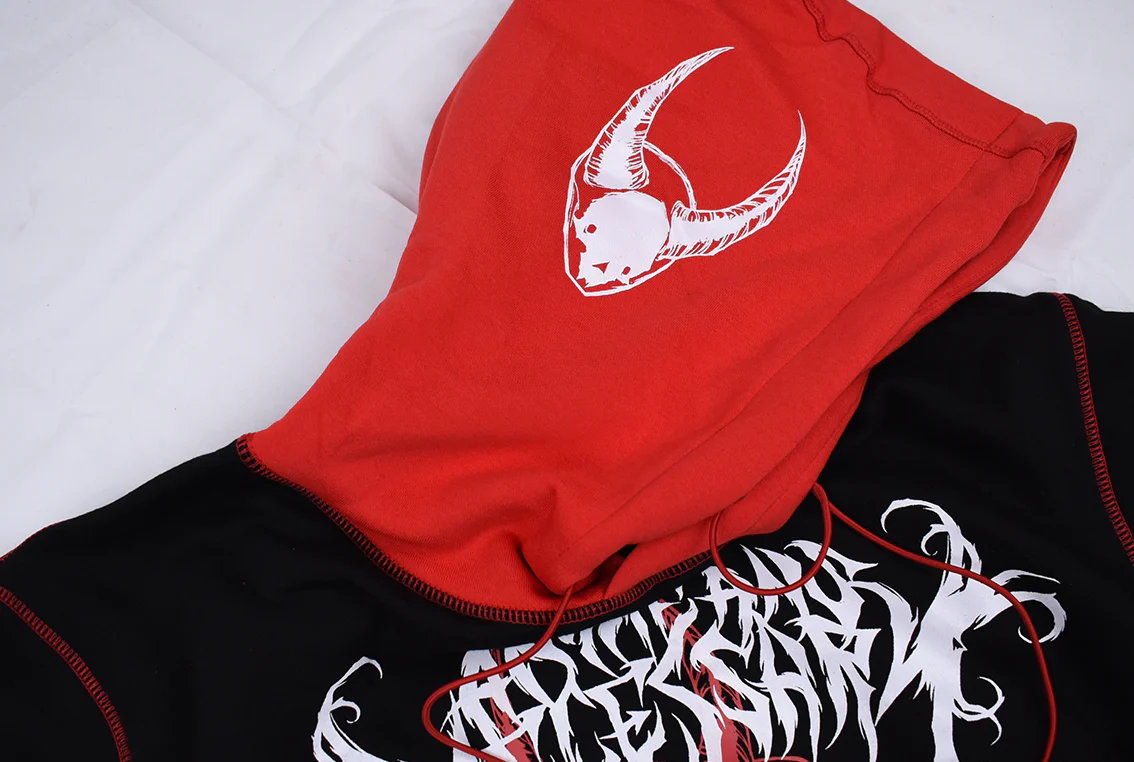 Mosh Pit Pullover Hoodie Black - Image 4