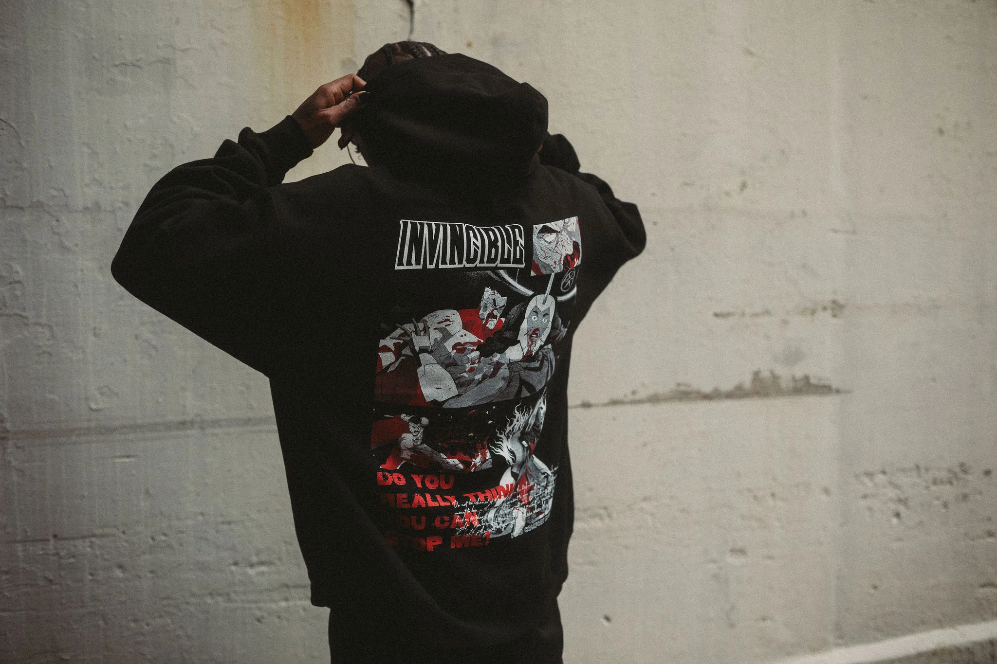 Neck Snap Pullover Hoodie - Image 6