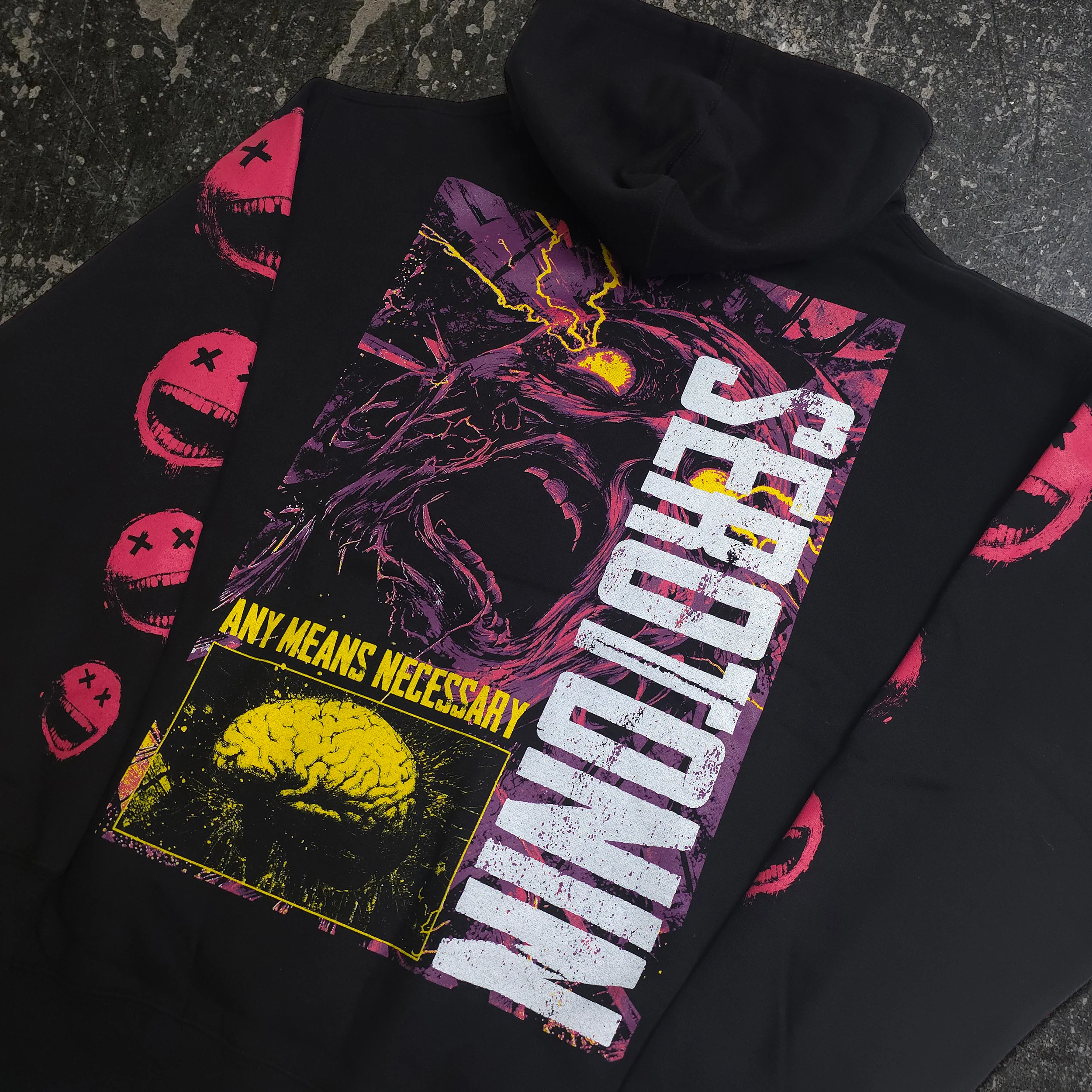 Serotonin Pullover Hoodie Black - Image 3