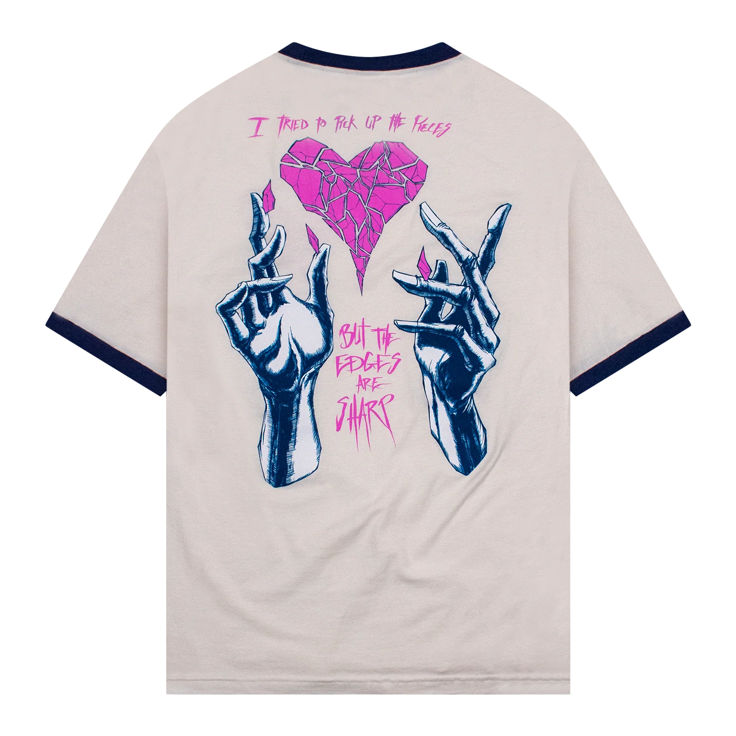Sharp Edges T-Shirt Vintage White/Blue