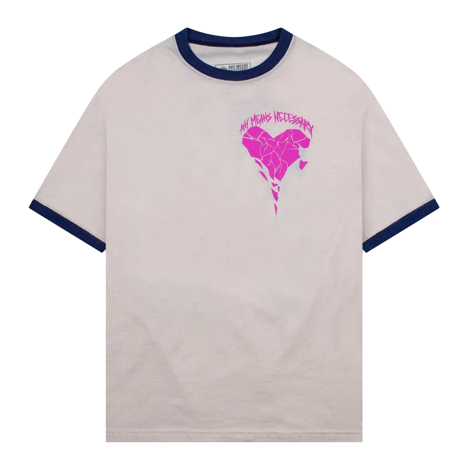 Sharp Edges T-Shirt Vintage White/Blue - Image 2