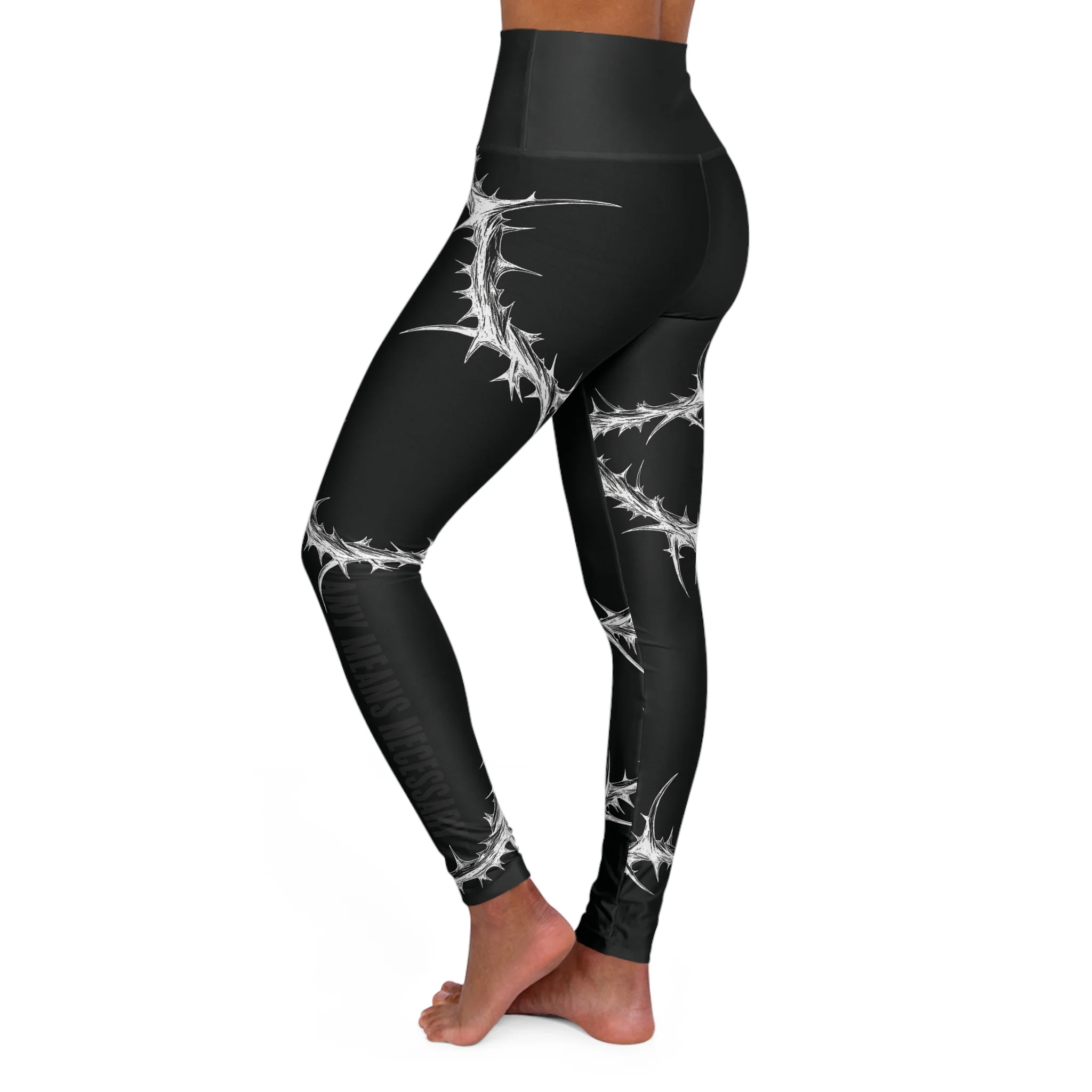 Spina Noctis High Waisted Yoga Leggings - Image 4