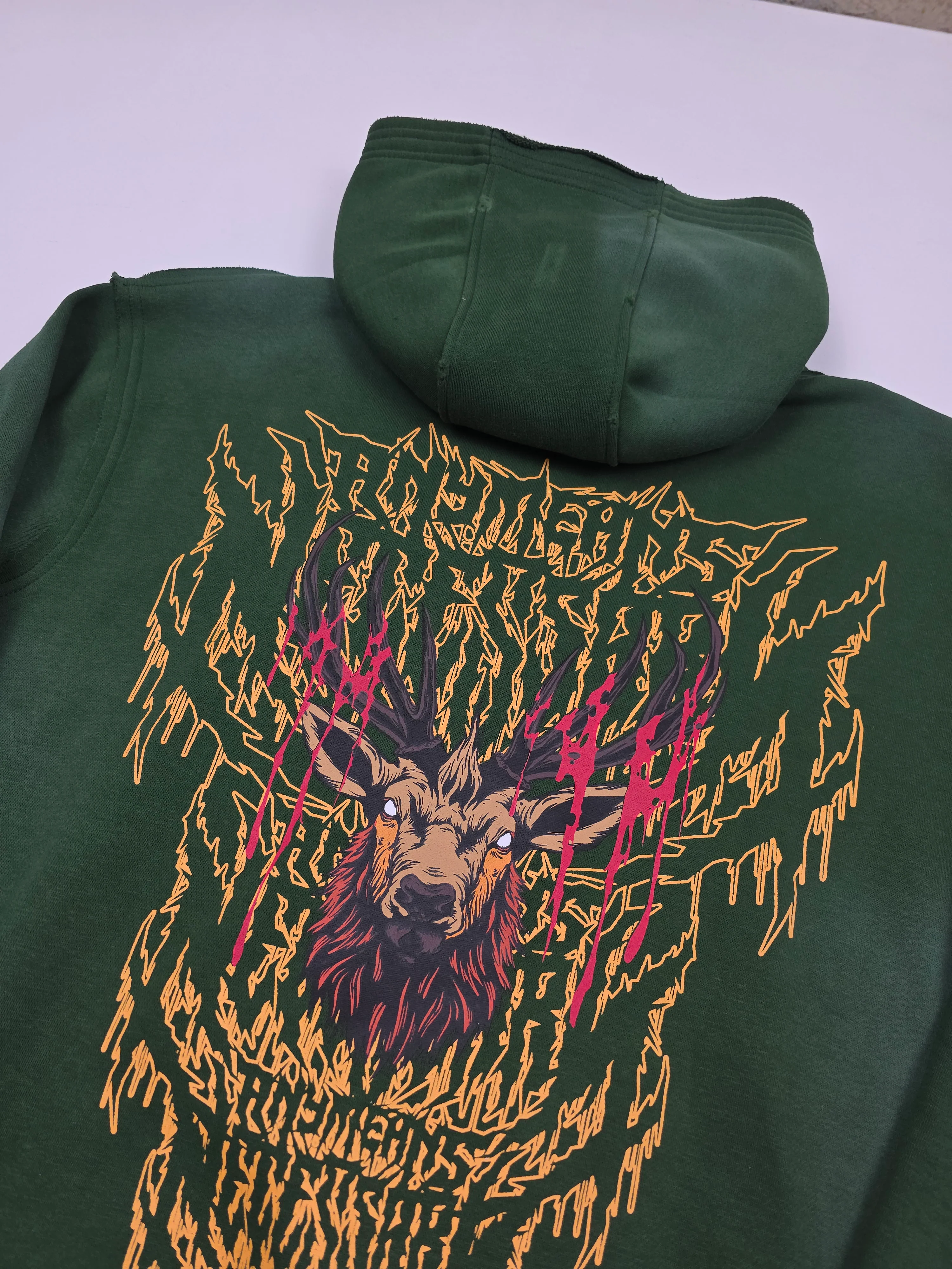 Trophy Pullover Hoodie Green - Image 6