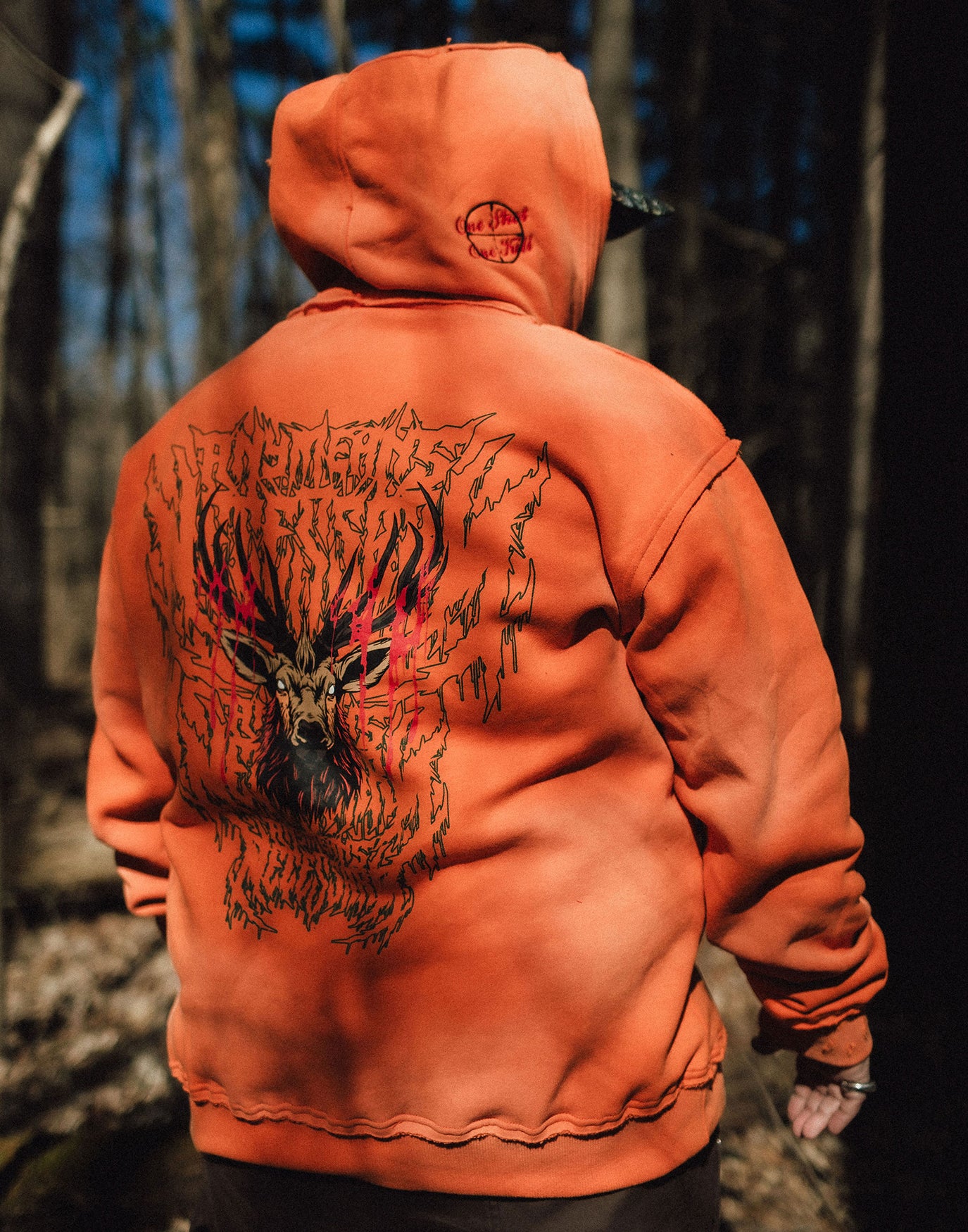 Trophy Pullover Hoodie Orange - Image 4