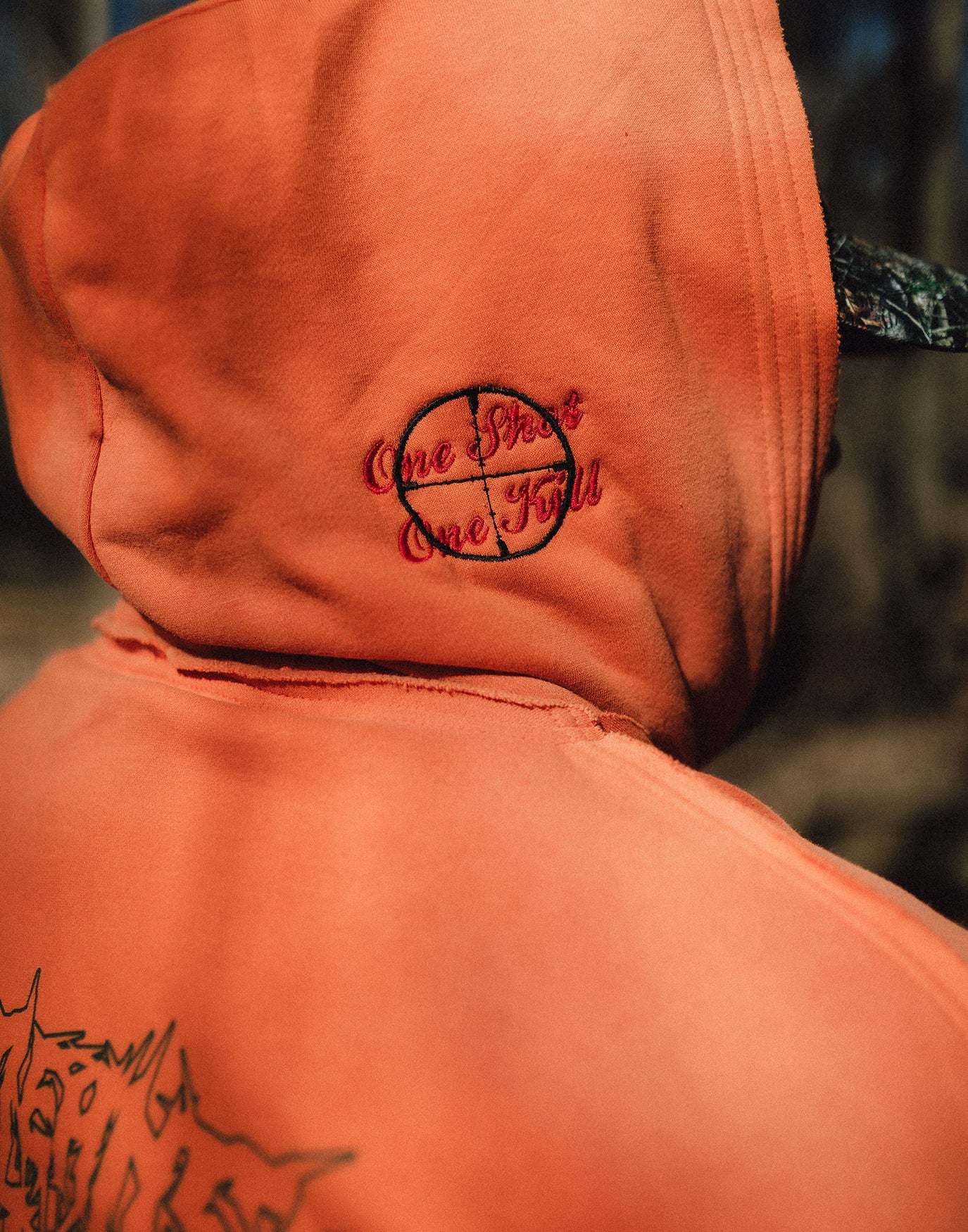 Trophy Pullover Hoodie Orange - Image 5
