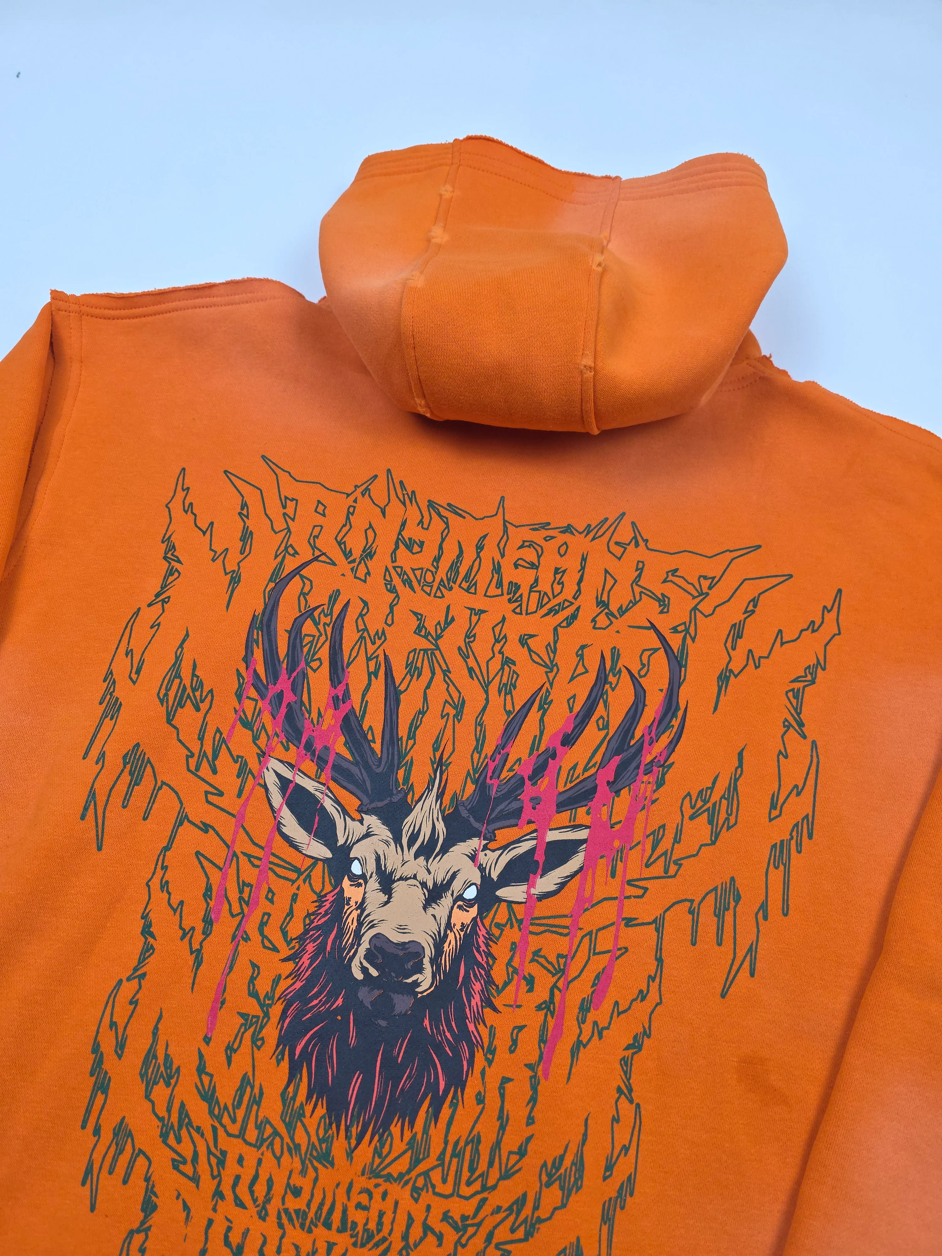Trophy Pullover Hoodie Orange - Image 9