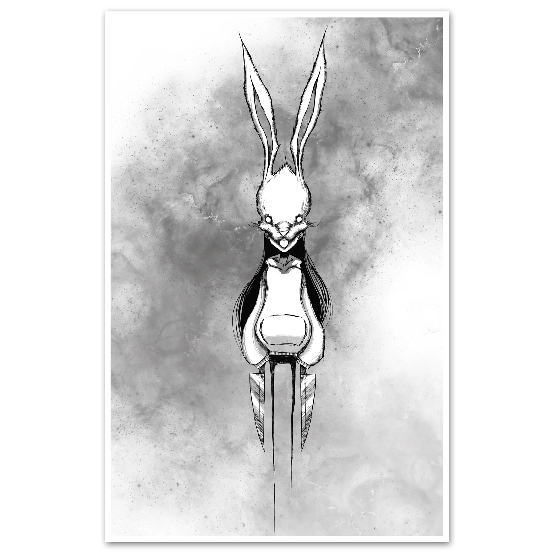 White Rabbit Print
