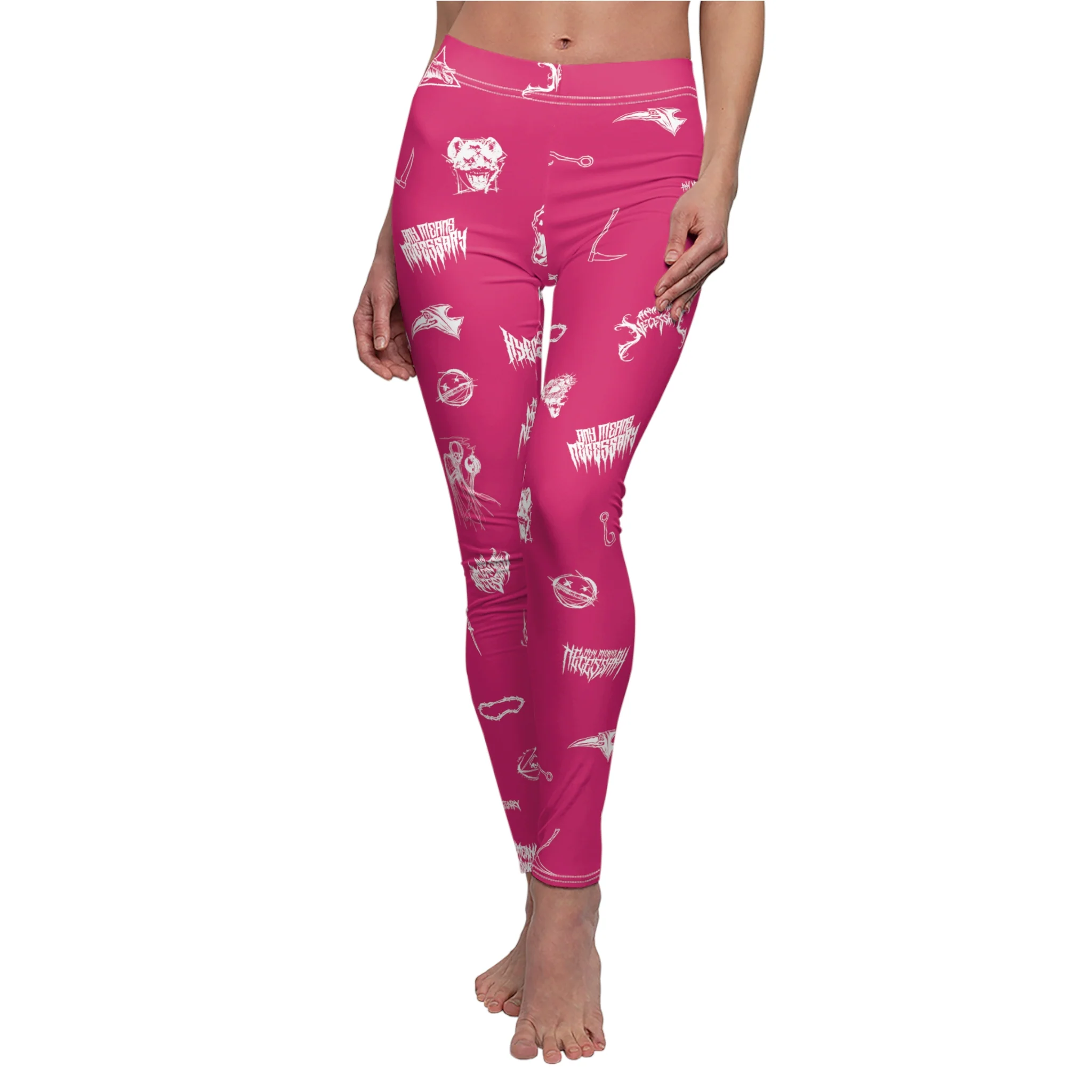 Wingbats Leggings Fuchsia - Image 5