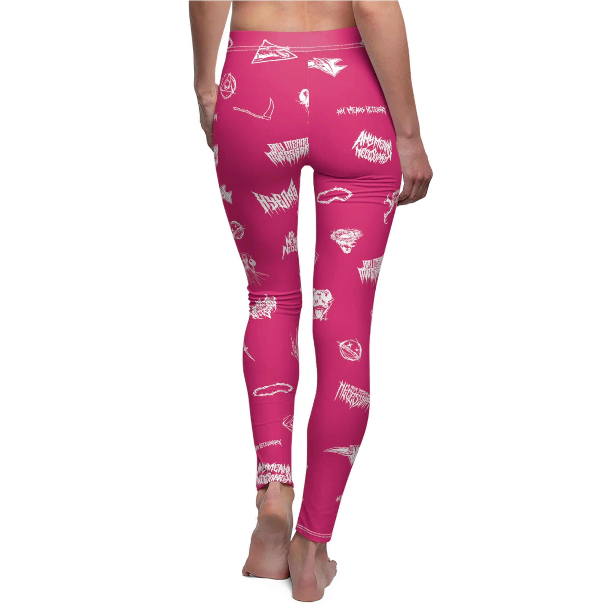 Wingbats Leggings Fuchsia - Image 7